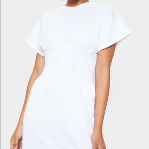 White corset dress